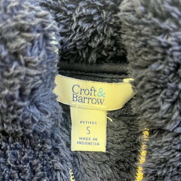 Croft & Barrow fleece zip up jacket r73-19 - Picture 2 of 3